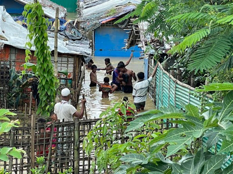 Floods, landslides ravage Rohingya camps in Bangladesh 