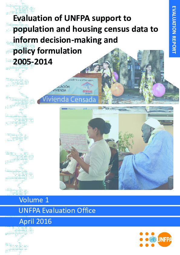 Evaluation of UNFPA support to population and housing census data to inform decision-making and policy formulation (2005-2014)