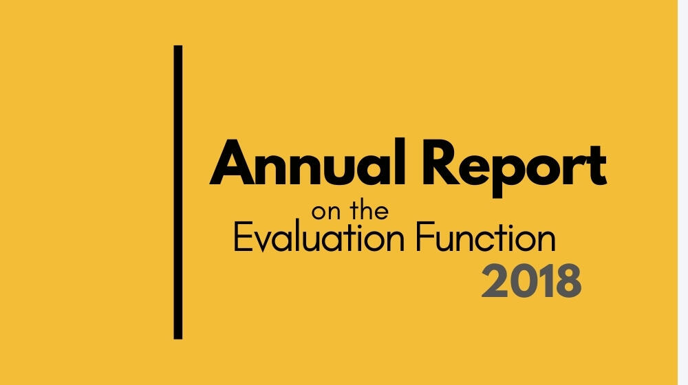 Annual report on the evaluation function 2018