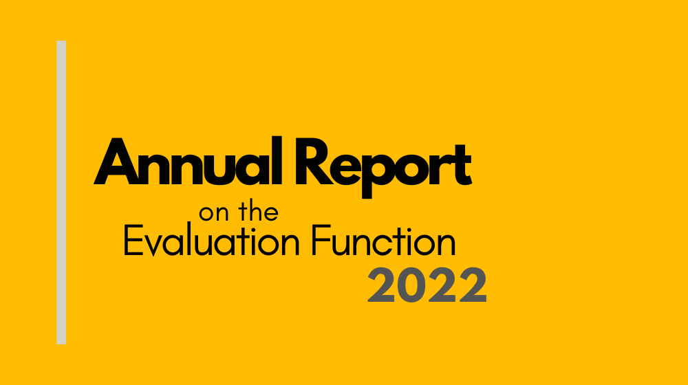 Annual Report on the evaluation function 2022