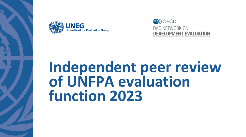 Independent peer review of UNFPA evaluation function 2023 