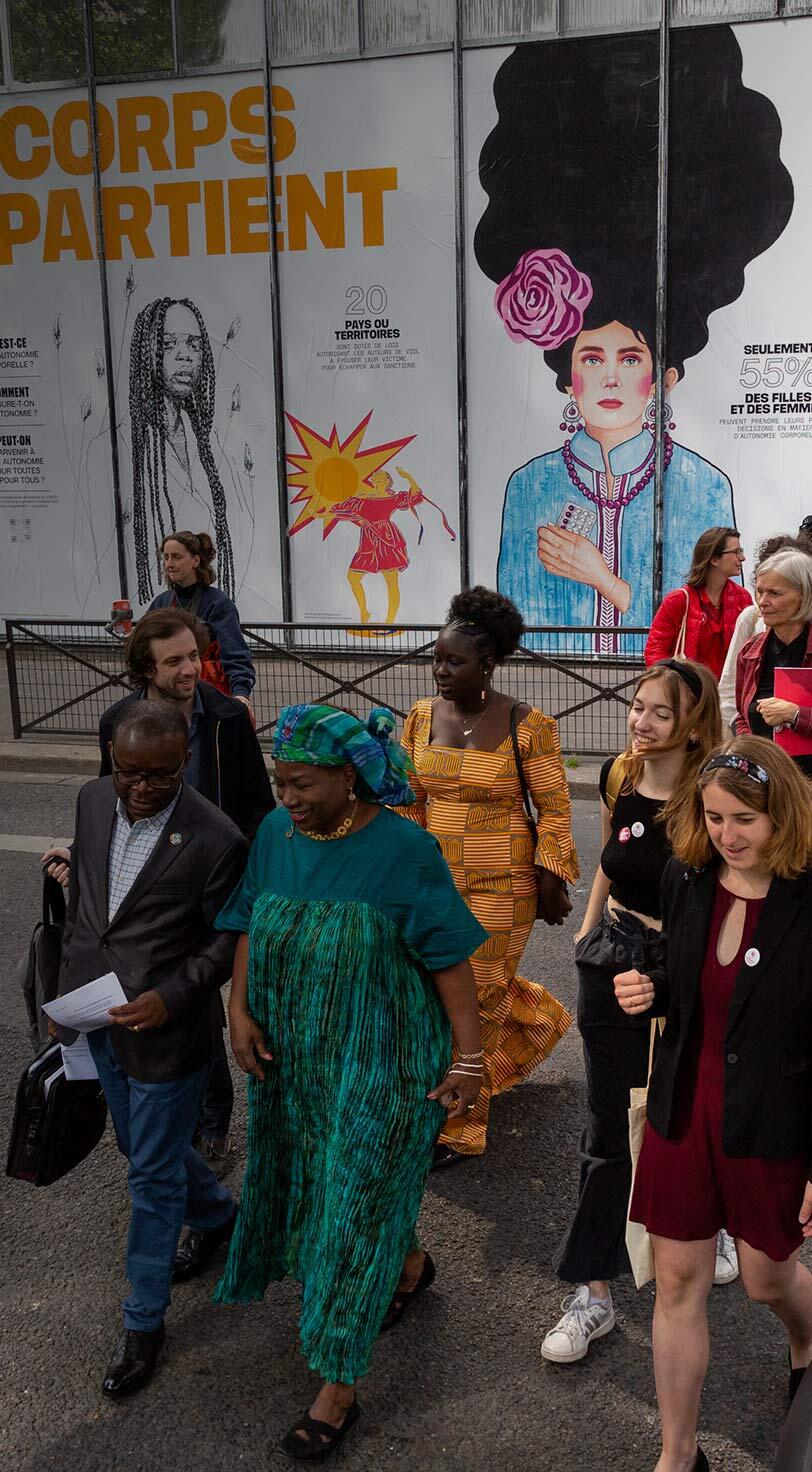 This year also saw women rising up, demanding action to end gender-based violence and inequality. At the Generation Equality Forum in Paris, UNFPA Executive Director Dr. Natalia Kanem led a delegation calling for immediate action to safeguard bodily autonomy and access to sexual and reproductive health and rights.