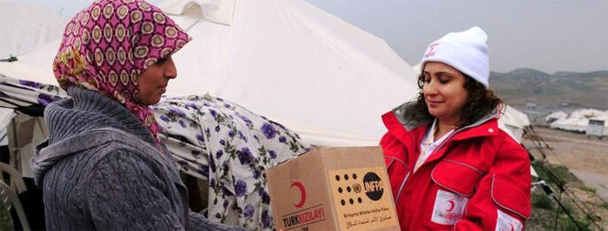 UNFPA Turkey Provides Hygiene Kits to Syrian Refugees