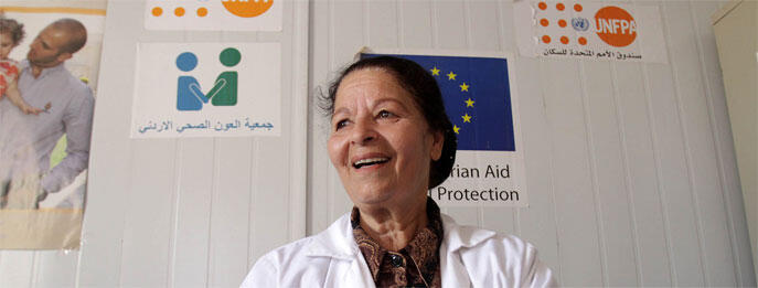 Jordanian Midwife Delivers for Syrian Refugees