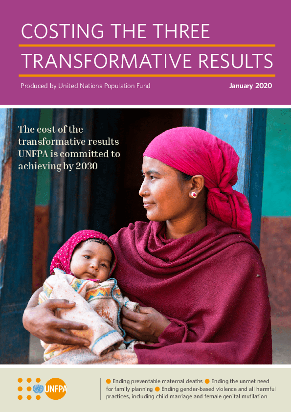 Costing the Three Transformative Results cover