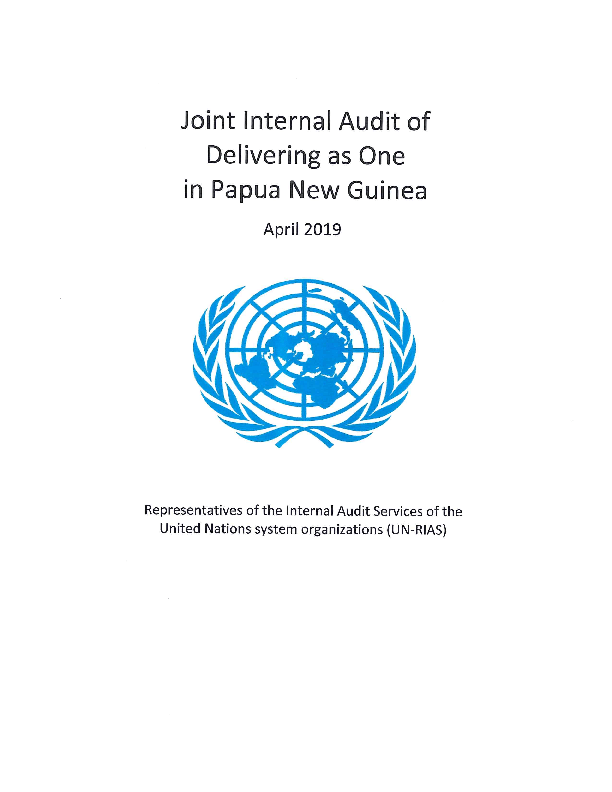Joint Internal Audit of Delivering as One in Papua New Guinea