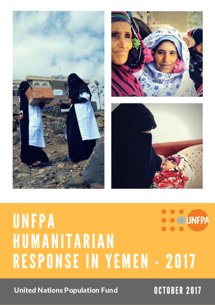 UNFPA Humanitarian Response in Yemen - 2017