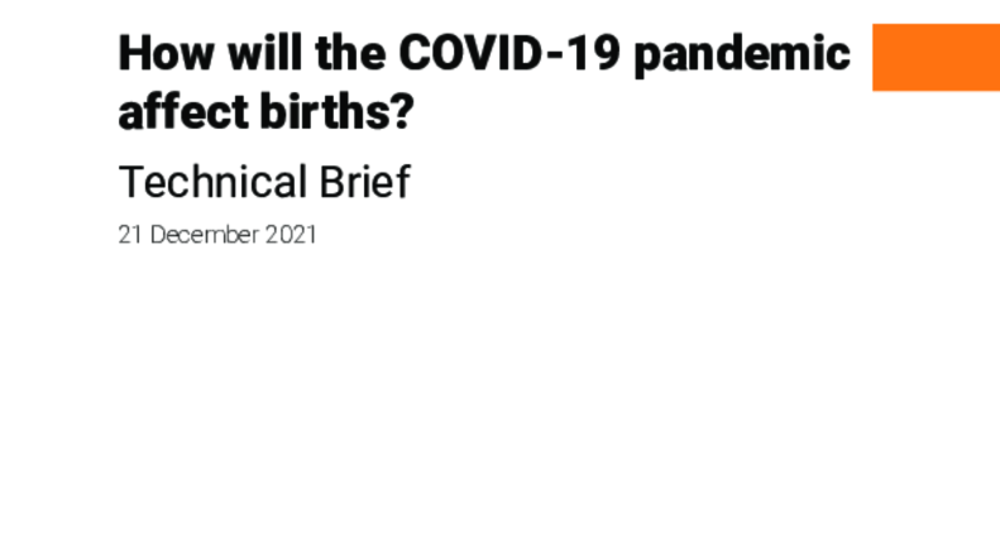 How will the COVID-19 pandemic affect births?