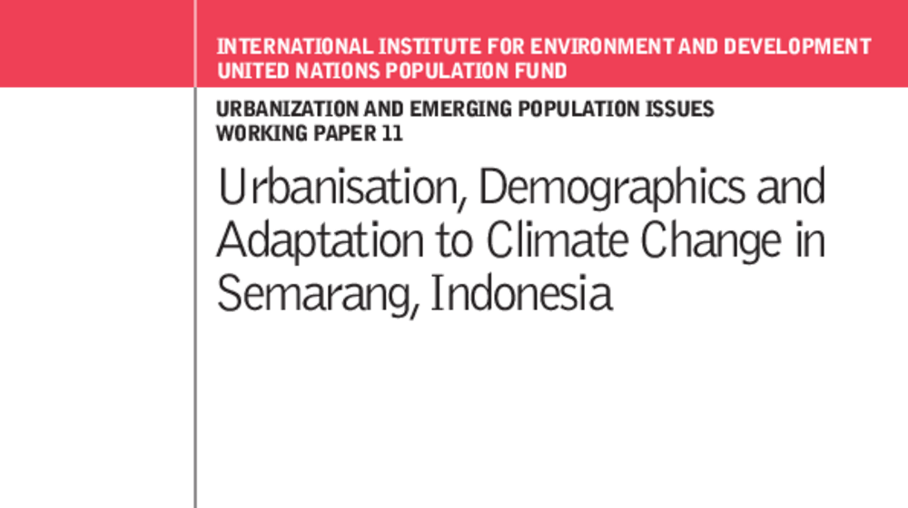 Urbanisation, Demographics and Adaptation to Climate Change in Semarang, Indonesia