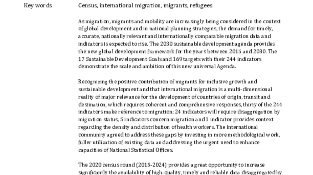 The Need to Capitalize on the 2020 Census Round for Migration Analysis
