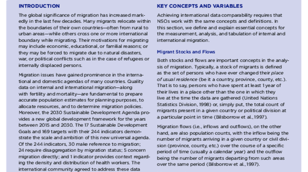 Measuring Migration in a Census