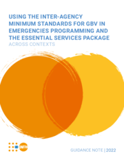 Using the Inter-Agency Minimum Standards For GBV in Emergencies Programming and The Essential Services Package Across Contexts