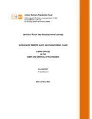 WorldWide Remote Audit and Monitoring of UNFPA Offices in the West & Central Africa Region