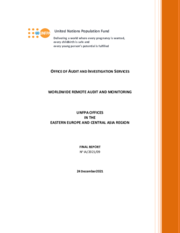 WorldWide Remote Audit and Monitoring of UNFPA Offices in the Eastern Europe & Central Asia Region
